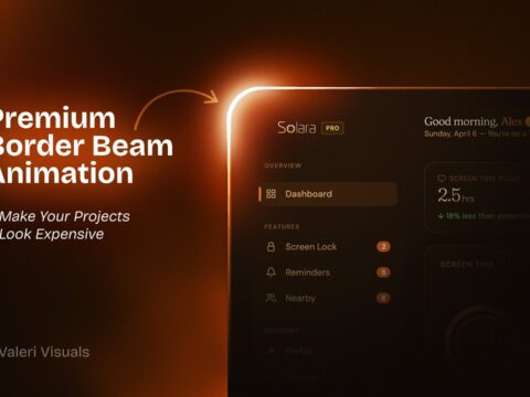 Premium SaaS Border Beam Animation in Adobe After Effects