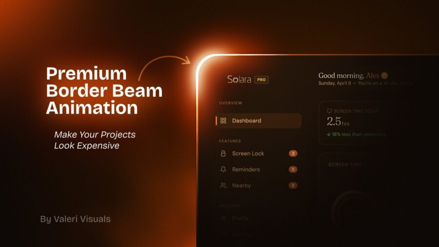 Premium SaaS Border Beam Animation in Adobe After Effects