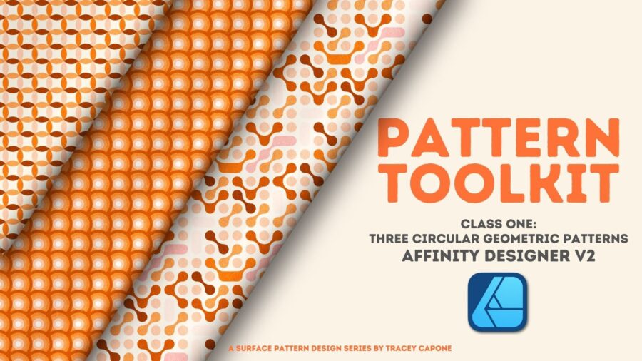 Surface Pattern Design: Affinity Designer V2 | Circular Geometric Patterns