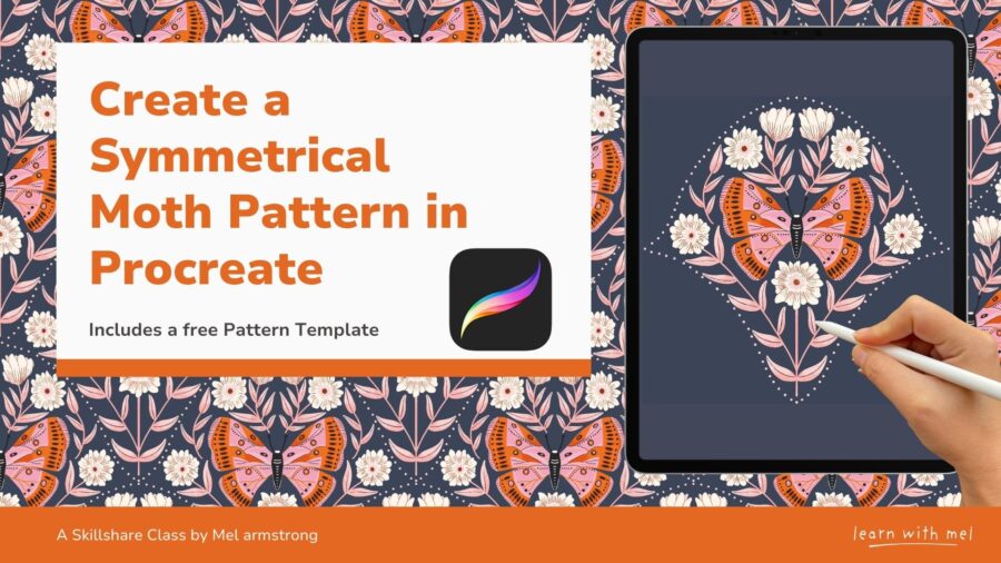 Create a Symmetrical Moth Pattern in Procreate