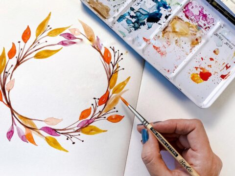 Live Encore: Autumnal Watercolor Wreaths